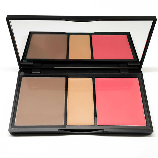 CYO Colour Sculpt Contour Highlight & Blush Palette - Fair Medium