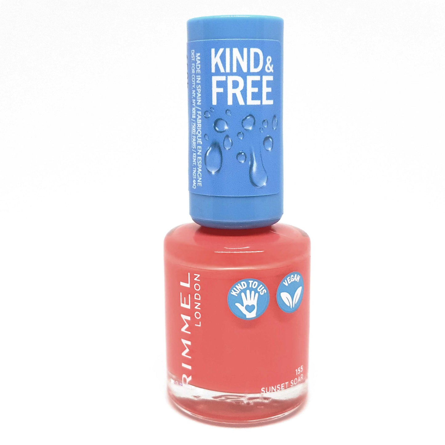 Rimmel London Kind & Free Clean Plant Based Nail Polish - 155 Sunset Soar